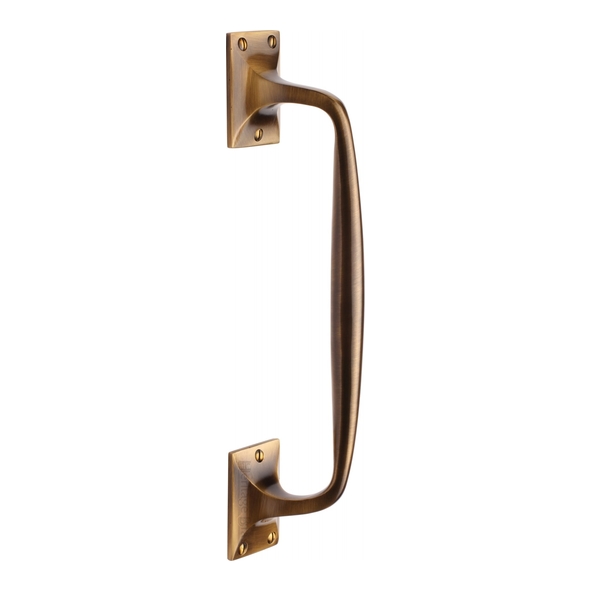 V1150 310-AT • 310mm • Antique Brass • Heritage Brass Traditional Cranked Pull Handle